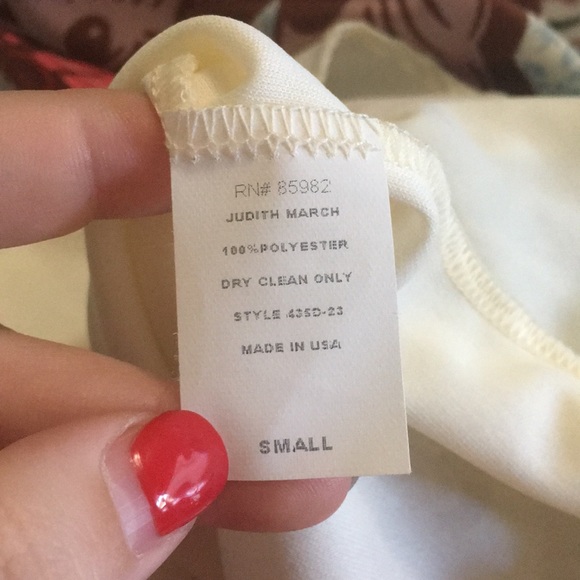 Judith March strapless Blue Butterfly Print dress - Picture 9 of 9